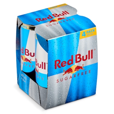 Red bull sin azúcar pack 4 x 250 ml-0