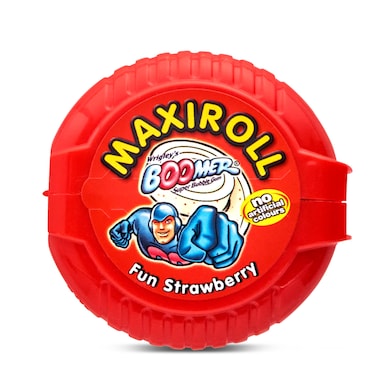 Chicle sabor fresa maxiroll Boomer 56 g-0