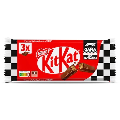 Barritas de galleta recubiertas de chocolate Kit Kat 3 x 41 g-0