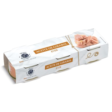 Atún en aceite de girasol Dia Mari Marinera 3 x 52 g-0