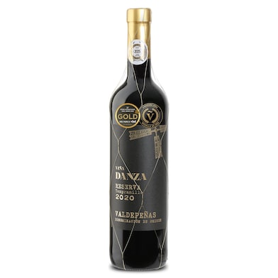 Vino tinto reserva D.O. Valdepeñas Viña Danza 75 cl-0