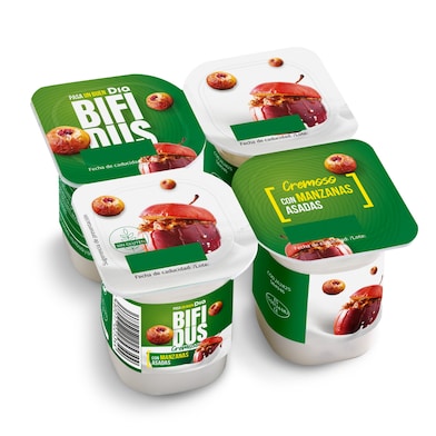 Bífidus con manzana asada Dia 4 x 125 g-0