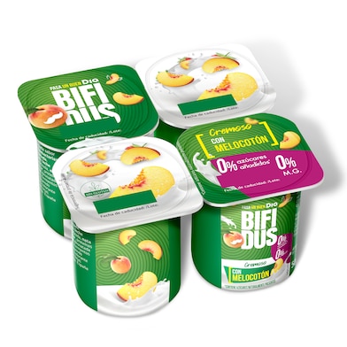 Bífidus con melocotón doble 0% Dia 4 x 125 g-0