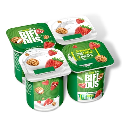 Bífidus con fresas y nueces Dia 4 x 125 g-0