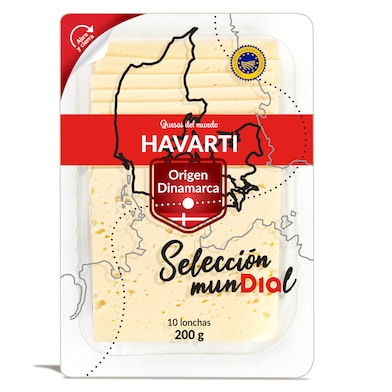 Queso havarti Dia Selección Mundial 200 g-0 Queso havarti Dia Selección Mundial 200 g-0