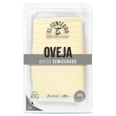 Queso semicurado de oveja Dia El Cencerro 200 g-0