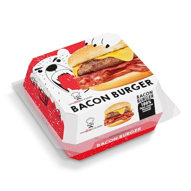Hamburguesa con bacon Dia Al Punto 220 g-0
