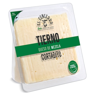 Queso tierno cortado Dia El Cencerro 250 g-0