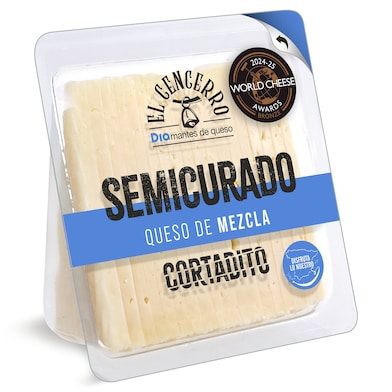 Queso semicurado cortado Dia El Cencerro 250 g-0