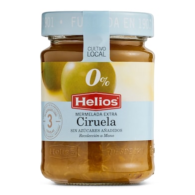 Mermelada de ciruela extra sin azúcares añadidos Helios 280 g-0