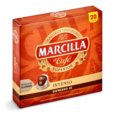 Cápsulas de café intenso Marcilla 20 unidades-0