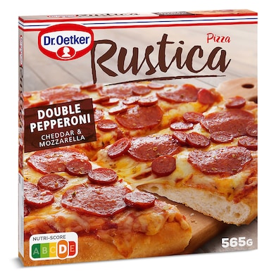 Pizza rústica doble pepperoni Dr. Oetker Ristorante 565 g-0