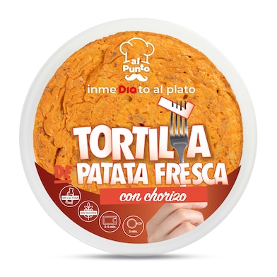 Tortilla de patatas con chorizo Dia Al Punto 600 g-0