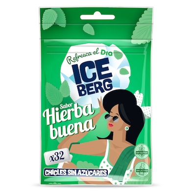 Chicles sabor hierbabuena sin azúcar Iceberg de Dia 44.8 g-0