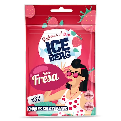 Chicles sabor fresa sin azúcar Iceberg de Dia 44.8 g-0