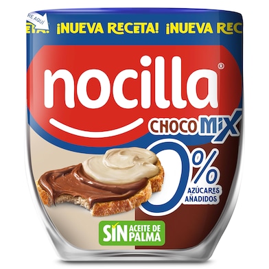 Crema de cacao y leche de avellanas dúo 0% Nocilla 180 g-0