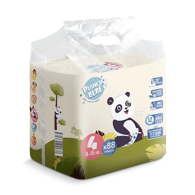 Pañales 8-15 kg talla 4 Dia Planeta Bebé 88 unidades-0