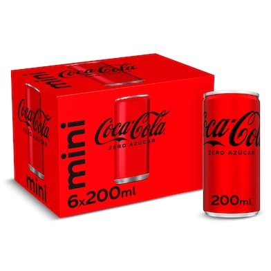 Coca-Cola zero azúcar 6 x 200 ml-0