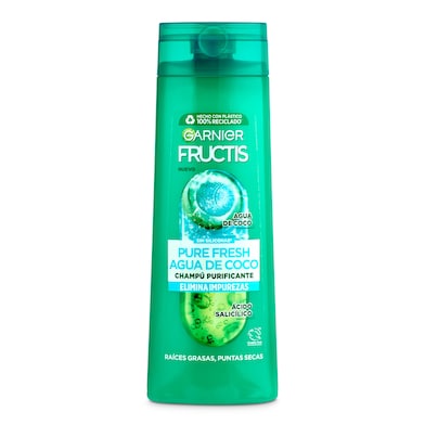 Champú purificante pure fresh Fructis 300 ml-0
