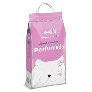 Arena para gatos absorbente perfumada Dia Deligato 5 Kg-0