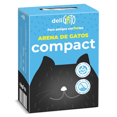 Arena para gatos compacta Dia Deligato 4 Kg-0