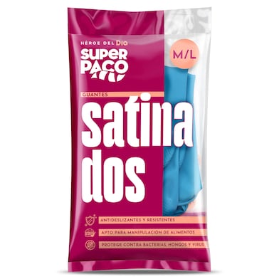Guantes satinados talla M/L Dia Super Paco 2 unidades-0