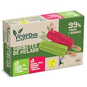 Polos de fruta y verdura 99% Dia Vegedia 6 x 52 g