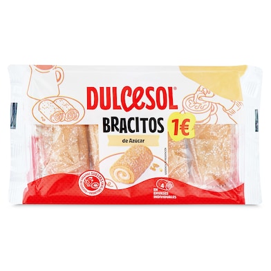 Bracitos rellenos de nata Dulcesol 120 g-0