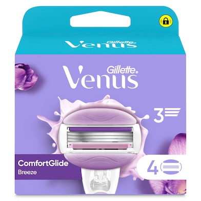 Recambio maquinilla de depilación comfortglide breeze Gillette Venus 4 unidades-0 Recambio maquinilla de depilación comfortglide breeze Gillette Venus 4 unidades-0