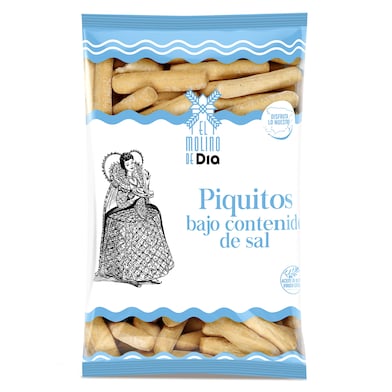 Piquitos bajo contenido en sal El Molino de Dia 180 g-0