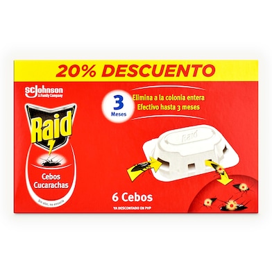 Trampa para cucarachas Raid 6 unidades-0