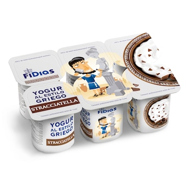 Yogur griego stracciatella Dia Fidias 6 x 125 g-0