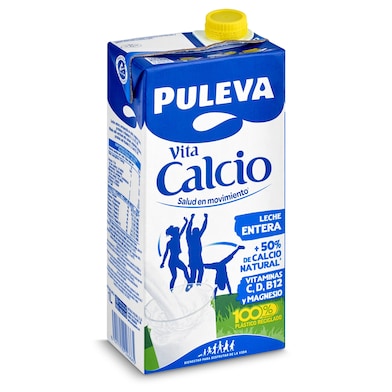 Leche entera calcio Puleva 1 L-0