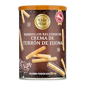 Barquillos rellenos de crema de turrón Dulce Noel Dia lata 200 g