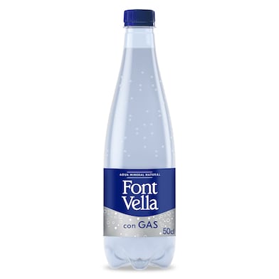 Agua mineral con gas Font Vella 500 ml-0