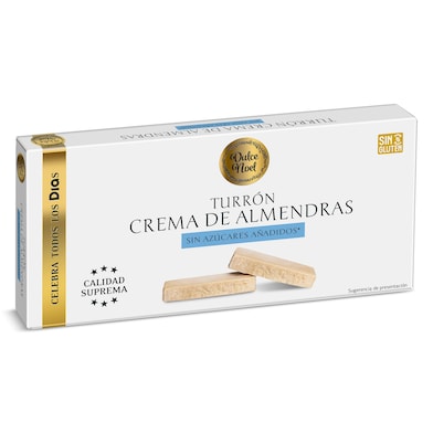 Turrón de crema de almendras sin azúcares añadidos Dia Dulce Noel 150 g-0 Turrón de crema de almendras sin azúcares añadidos Dia Dulce Noel 150 g-0