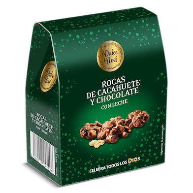 Rocas de cacahuete y chocolate con leche Dia Dulce Noel 120 g-0 Rocas de cacahuete y chocolate con leche Dia Dulce Noel 120 g-0