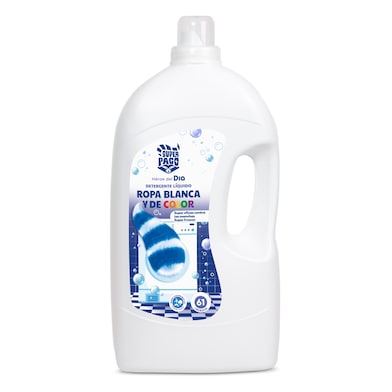 Detergente líquido ropa blanca y color Dia Super Paco 61 lavados-0