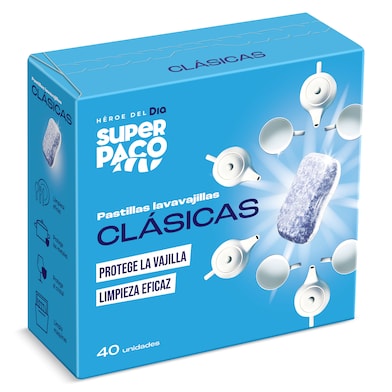 Pastillas lavavajillas Dia Super Paco 40 unidades-0