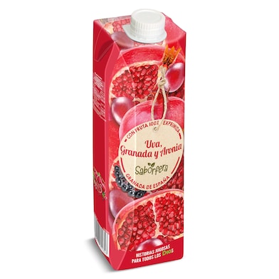Zumo de uva, granada y aronia Dia Saborfera 1 L-0
