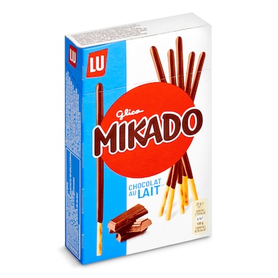 Palitos de galleta recubiertos de chocolate con leche Mikado 75 g-0
