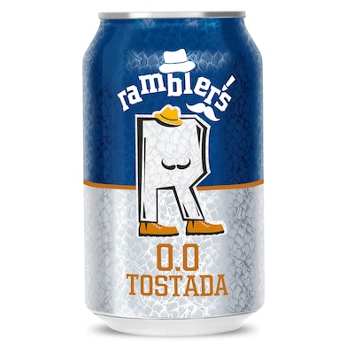Cerveza tostada 0,0% alcohol Dia Ramblers 33 cl-0