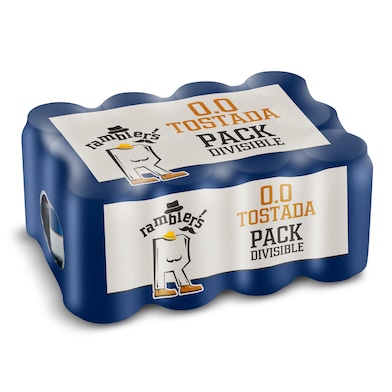 Cerveza tostada 0,0% alcohol Dia Ramblers pack 12 x 33 cl-0