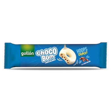 Roscos de galleta con chocolate blanco chocobom Gullón 128 g-0