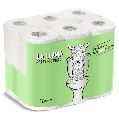 Papel higiénico Dia La Llama 12 unidades-0