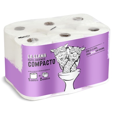 Papel higiénico doble rollo Dia La Llama 12 unidades-0
