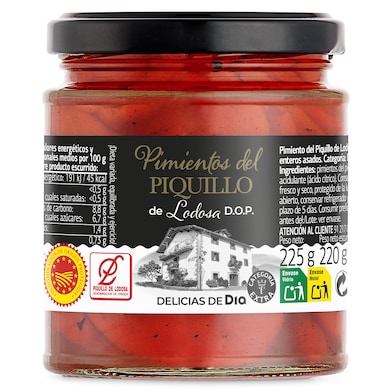 Pimientos de piquillo D.O.P. de Lodosa Delicias de Dia 220 g-0
