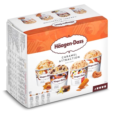 Mini tarrinas Haagen Dazs caramel collection 4 unidades 321 g-0