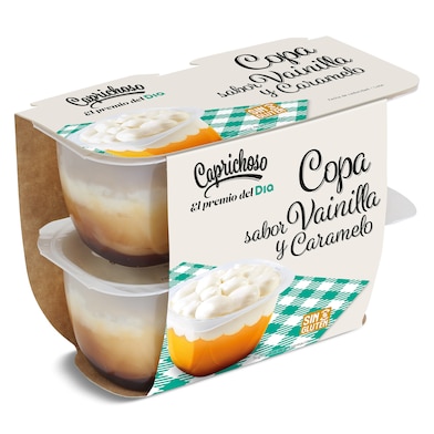 Copa de vainilla con caramelo y nata Dia Caprichoso 4 x 115 g-0