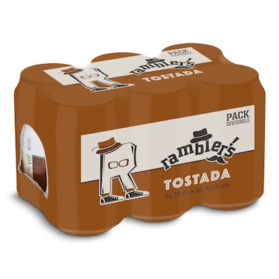 Cerveza tostada Dia Ramblers pack 6 x 33 cl-0
